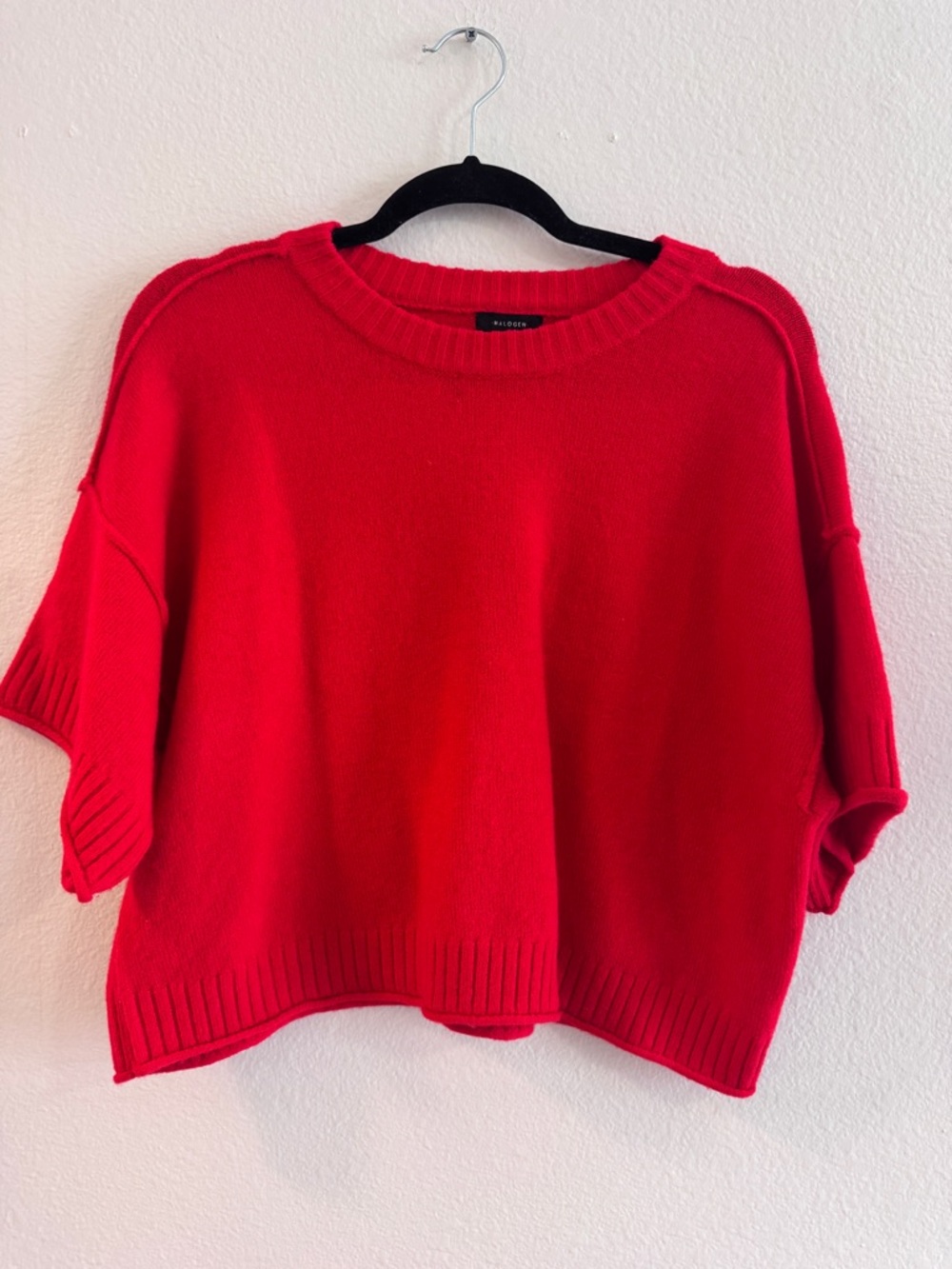 Halogen Bright Red Knit Sweater Top, Size  XS